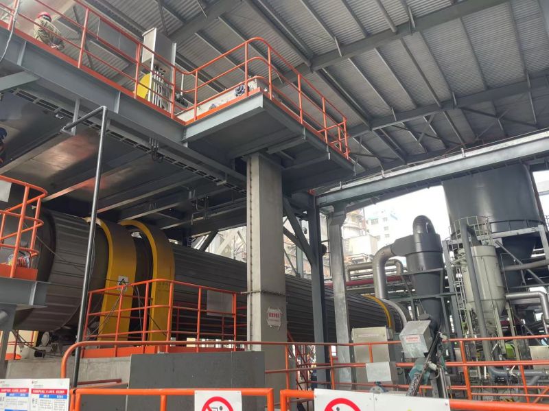 國(guó)家能源處理藥渣滾筒回轉(zhuǎn)干燥機(jī)工程